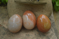 Polished Orange Quartz Gemstone Eggs - Sold Per Item - From Zimbabwe