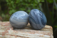 Polished Large Banded Agate Eggs - Sold Per Item - From Madagascar