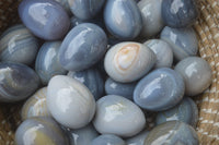 Polished Large Banded Agate Eggs - Sold Per Item - From Madagascar