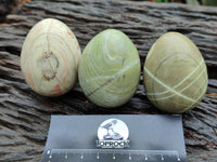 Polished African Banded Butter Jade Eggs - Sold Per Item - From Bronkhorstspruit, South Africa