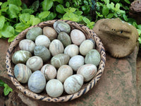 Polished African Banded Butter Jade Eggs - Sold Per Item - From Bronkhorstspruit, South Africa