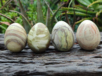 Polished African Banded Butter Jade Eggs - Sold Per Item - From Bronkhorstspruit, South Africa