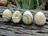 Polished African Banded Butter Jade Eggs - Sold Per Item - From Bronkhorstspruit, South Africa