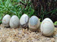 Polished African Banded Butter Jade Eggs - Sold Per Item - From Bronkhorstspruit, South Africa