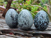 Polished Snowflake Obsidion Gemstone Eggs - Sold Per Item - From Mexico