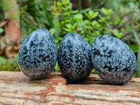 Polished Snowflake Obsidion Gemstone Eggs - Sold Per Item - From Mexico