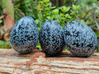 Polished Snowflake Obsidion Gemstone Eggs - Sold Per Item - From Mexico