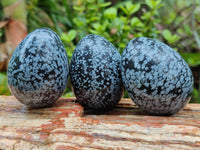 Polished Snowflake Obsidion Gemstone Eggs - Sold Per Item - From Mexico