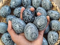 Polished Snowflake Obsidion Gemstone Eggs - Sold Per Item - From Mexico