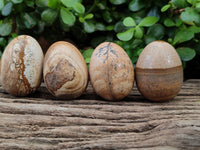 Polished Small Namibian Desert Picture Stone Jasper Eggs - Sold Per Item - From Ais-Ais Namibia