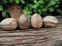 Polished Small Namibian Desert Picture Stone Jasper Eggs - Sold Per Item - From Ais-Ais Namibia