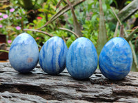 Polished Large Blue Marble Eggs - Sold Per Item - From China