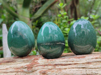 Polished Green Quartz Gemstone Eggs - Sold Per Item - From Zimbabwe