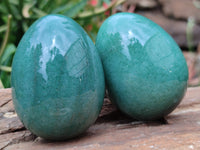 Polished Green Quartz Gemstone Eggs - Sold Per Item - From Zimbabwe