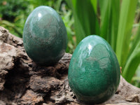 Polished Green Quartz Gemstone Eggs - Sold Per Item - From Zimbabwe