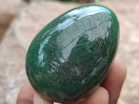 Polished Green Quartz Gemstone Eggs - Sold Per Item - From Zimbabwe