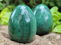 Polished Green Quartz Gemstone Eggs - Sold Per Item - From Zimbabwe