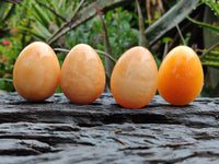 Polished Honey Aragonite Gemstone Eggs - Sold Per Item - From Namibia