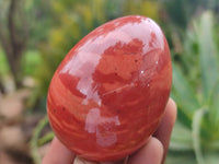 Polished Red Jasper Gemstone Eggs - Sold Per Item - From Northern Cape, South Africa