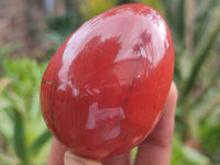 Polished Red Jasper Gemstone Eggs - Sold Per Item - From Northern Cape, South Africa