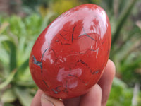 Polished Red Jasper Gemstone Eggs - Sold Per Item - From Northern Cape, South Africa