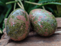 Polished Small Unakite Eggs - Sold Per Item - From Messina, South Africa