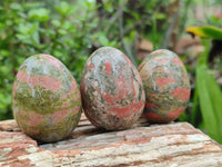 Polished Small Unakite Eggs - Sold Per Item - From Messina, South Africa