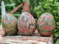 Polished Small Unakite Eggs - Sold Per Item - From Messina, South Africa