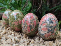 Polished Small Unakite Eggs - Sold Per Item - From Messina, South Africa