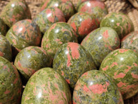 Polished Small Unakite Eggs - Sold Per Item - From Messina, South Africa