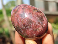 Polished Small Rhodonite Gemstone Eggs - Sold Per Item - From Zimbabwe