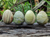 Polished African Banded Butter Jade Eggs - Sold Per Item - From Bronkhorstspruit, South Africa