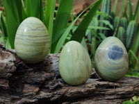 Polished African Banded Butter Jade Eggs - Sold Per Item - From Bronkhorstspruit, South Africa