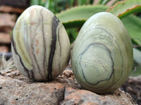 Polished African Banded Butter Jade Eggs - Sold Per Item - From Bronkhorstspruit, South Africa