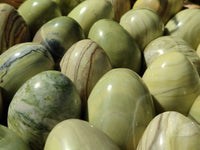 Polished African Banded Butter Jade Eggs - Sold Per Item - From Bronkhorstspruit, South Africa