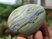 Polished African Banded Butter Jade Eggs - Sold Per Item - From Bronkhorstspruit, South Africa