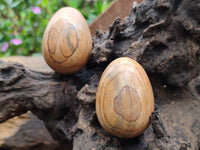 Polished Large Namibian Desert Picture Stone Jasper Eggs - Sold Per Item - From Ais-Ais Namibia