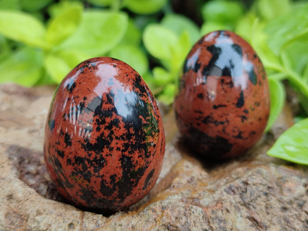 Polished Mahogany Obsidian Gemstone Eggs - Sold Per Item - From Mexico