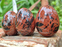 Polished Mahogany Obsidian Gemstone Eggs - Sold Per Item - From Mexico