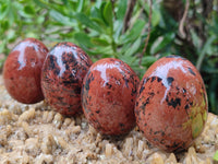 Polished Mahogany Obsidian Gemstone Eggs - Sold Per Item - From Mexico