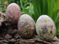 Polished Yellow and Pink Feldspar Gemstone Eggs - Sold Per Item - From Mexico