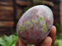 Polished Yellow and Pink Feldspar Gemstone Eggs - Sold Per Item - From Mexico