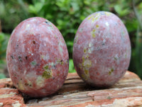 Polished Yellow and Pink Feldspar Gemstone Eggs - Sold Per Item - From Mexico