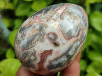 Polished Fancy Lace Agate Gemstone Eggs - Sold Per Item - From India