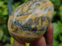 Polished Fancy Lace Agate Gemstone Eggs - Sold Per Item - From India