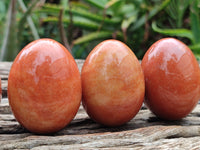 Polished Orange Quartz Gemstone Eggs - Sold Per Item - From Zimbabwe