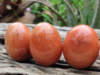 Polished Orange Quartz Gemstone Eggs - Sold Per Item - From Zimbabwe