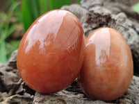 Polished Orange Quartz Gemstone Eggs - Sold Per Item - From Zimbabwe