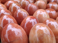 Polished Orange Quartz Gemstone Eggs - Sold Per Item - From Zimbabwe