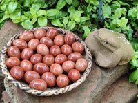 Polished Orange Quartz Gemstone Eggs - Sold Per Item - From Zimbabwe